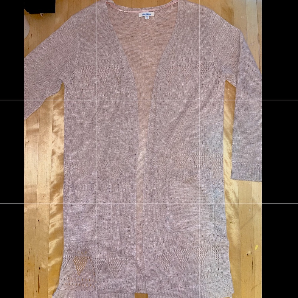 simple sheer cardigan